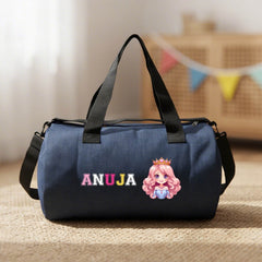 Personalised Denim Duffle bag