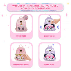 Interactive kids blink backpack