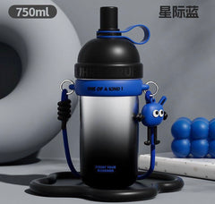 Vaccum steel hanging sipper bottles