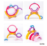 Rainbow stacker on wheels