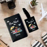 Persoanlised passport cover and bag tag