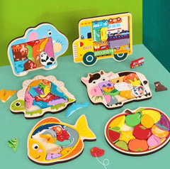 Building blocks puzzle (random design)