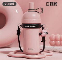 Vaccum steel hanging sipper bottles