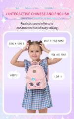 Interactive kids blink backpack