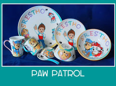 Personalised kids crockery