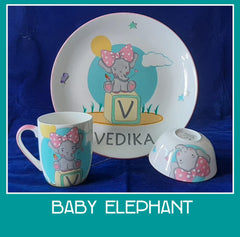 Personalised kids crockery