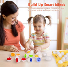 Egg matching alphabets