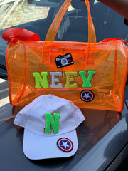 Personalised trendy bag with cap