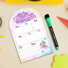 Personalised Weekly Planner
