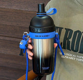 Vaccum steel hanging sipper bottles