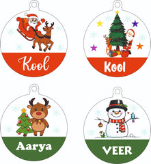 Personalised Christmas tree ornaments