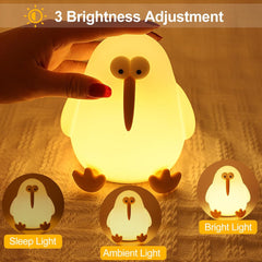 Brown kiwi lamp