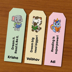 Persoanlised kids bookmark
