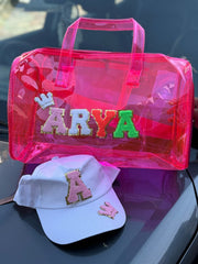 Personalised trendy bag with cap