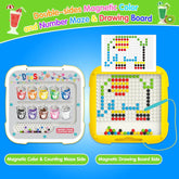 2 in 1 Magnetic dot drawing board and magnetic maze for kids