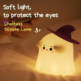 Cute ghost silicon lamp