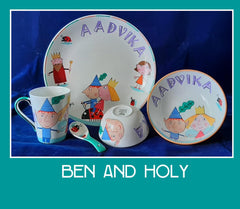 Personalised kids crockery