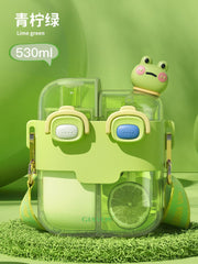 Kids dual sipper water bottle