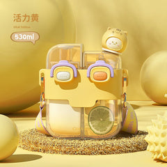 Kids dual sipper water bottle