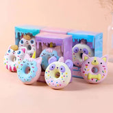 Cute animal donut eraser