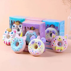 Cute animal donut eraser