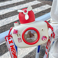 Cute camera sipper bottle