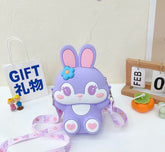 Cute bunny sling with keychain comb and mirror