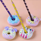 Cute animal donut eraser
