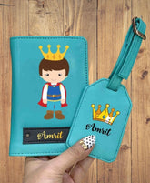 Passport cover with a bag tag