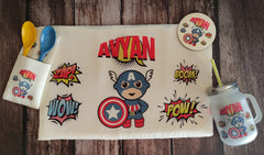 Personalised kids dining set