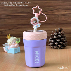 Insulated star topper sipper