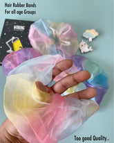 Organza Scrunchies.. (set of 4 Hair Rubbers)