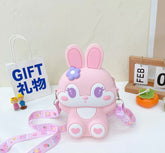 Cute bunny sling with keychain comb and mirror