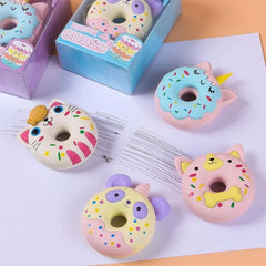 Cute animal donut eraser