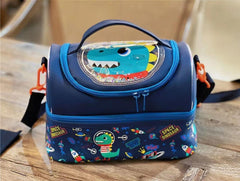 Kids double partition lunch bag