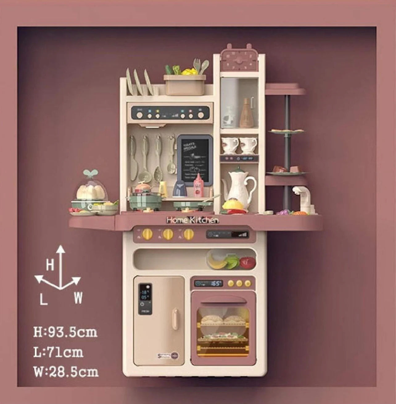 Kids interactive kitchen set