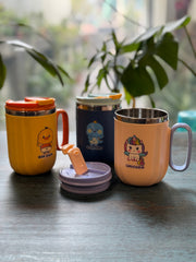 Kids character stainless steel mug