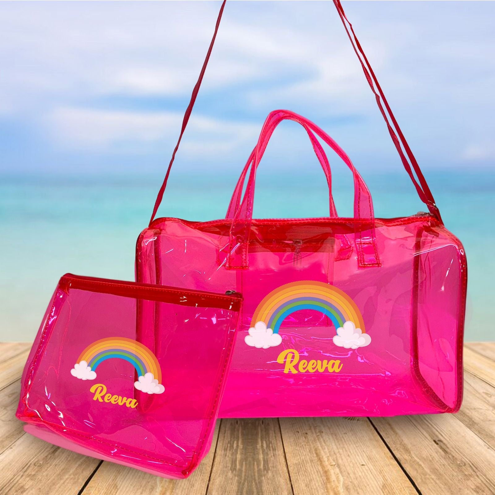 Personalised kids jelly bag with pouch