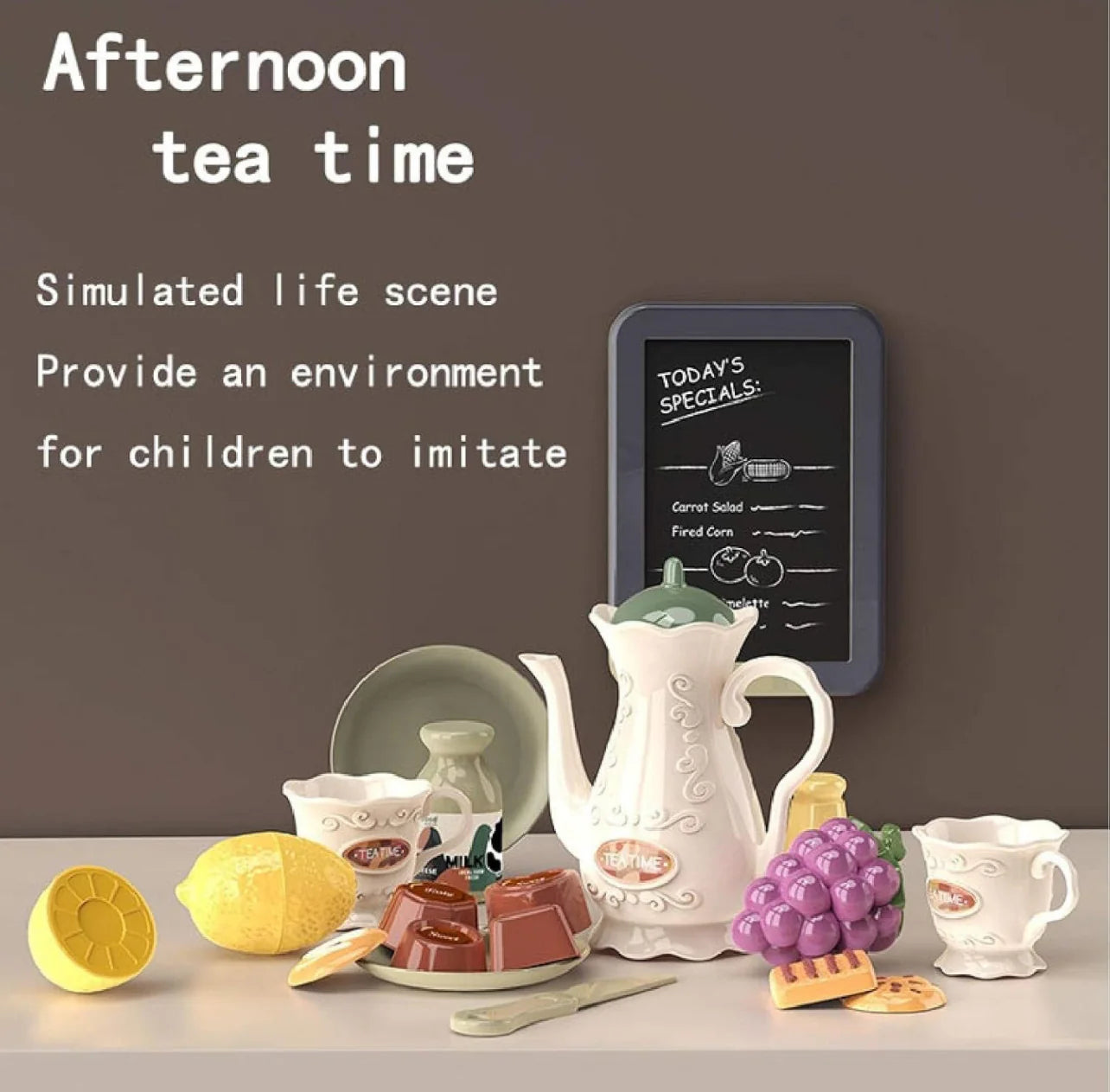 Kids interactive kitchen set