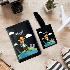 Persoanlised passport cover and bag tag