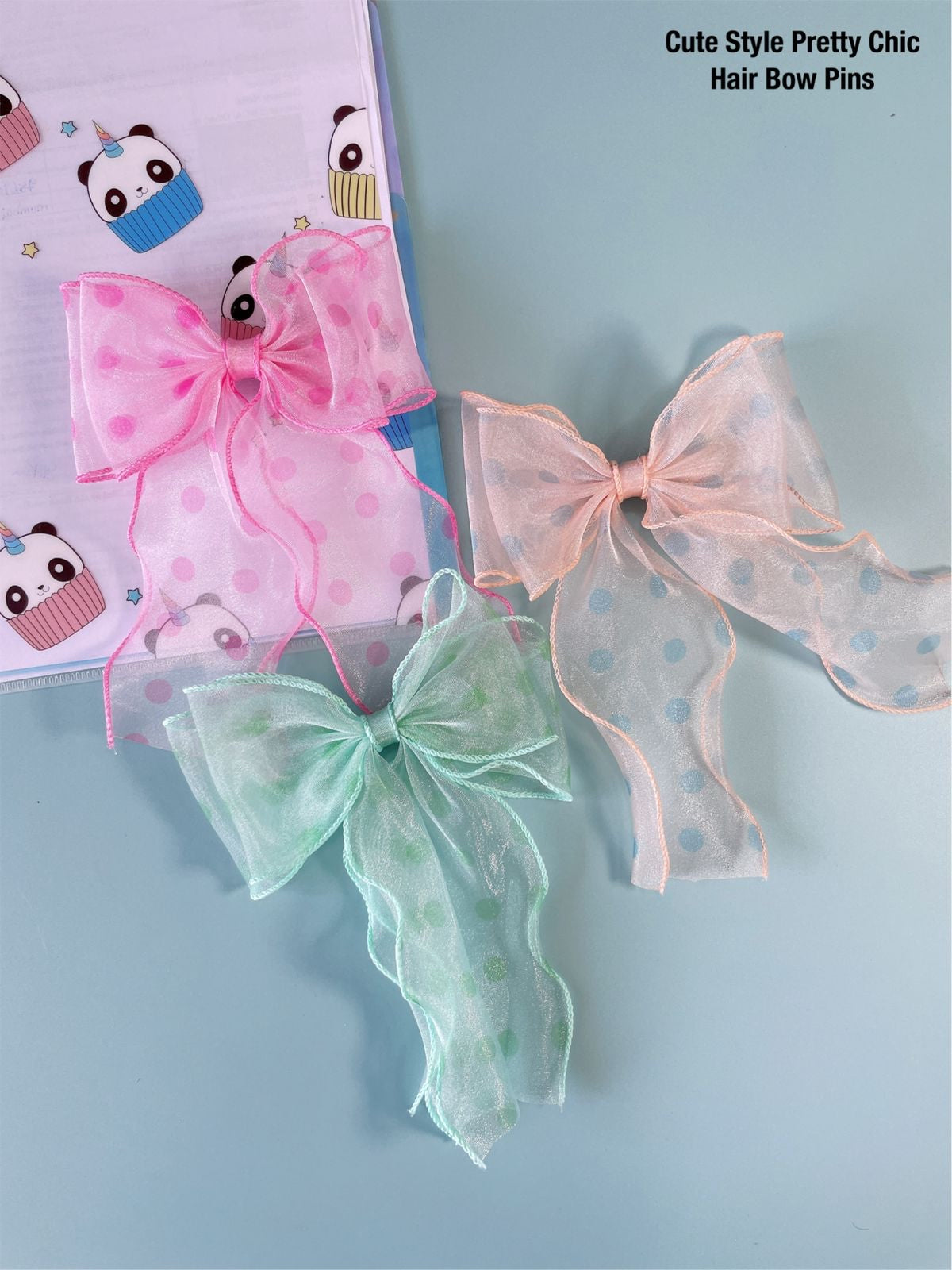 Cute Style Pretty Hair Bow Pins..