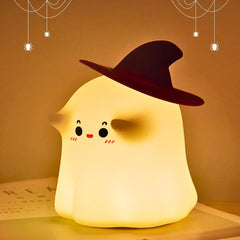 Cute ghost silicon lamp