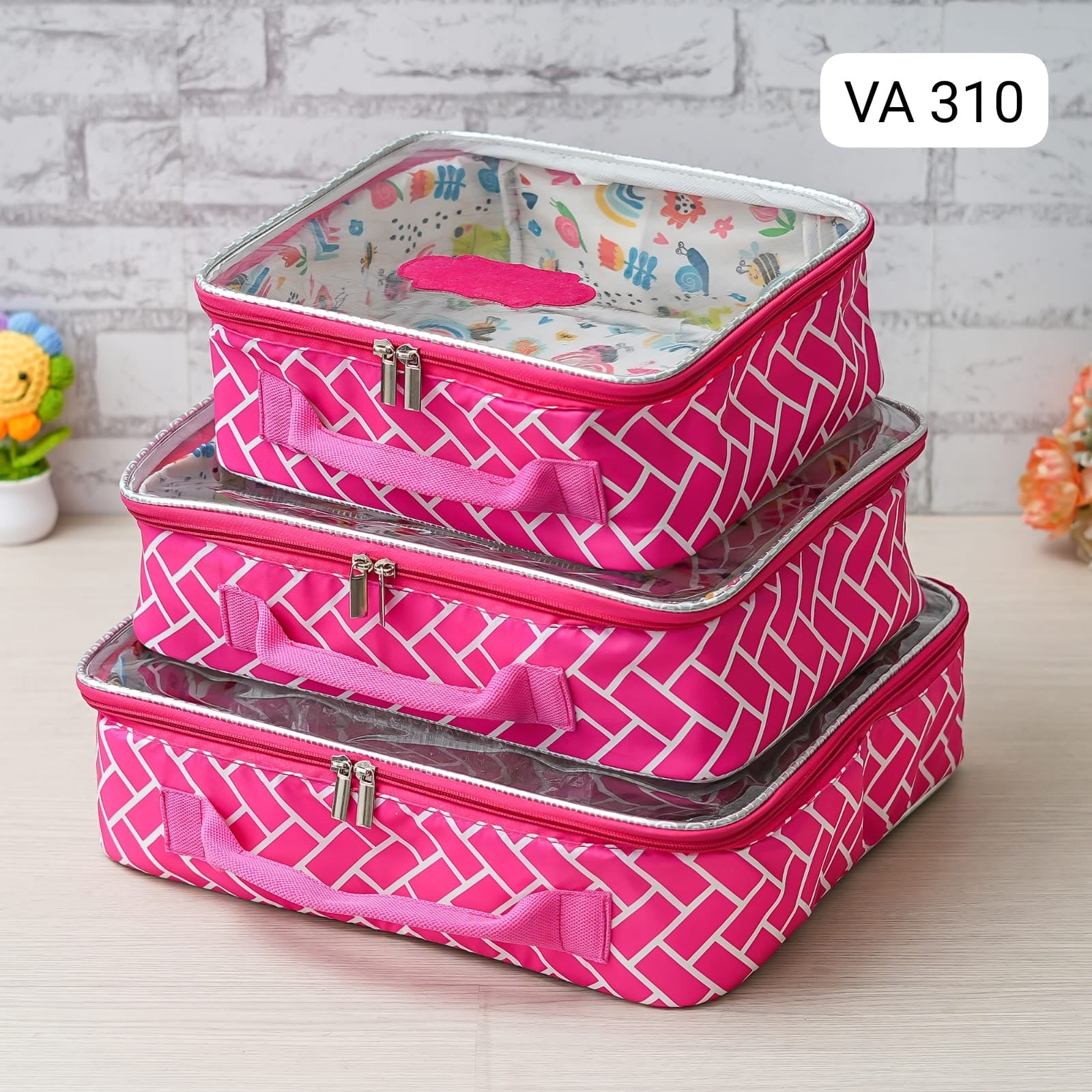 Personalised 3 piece organiser set