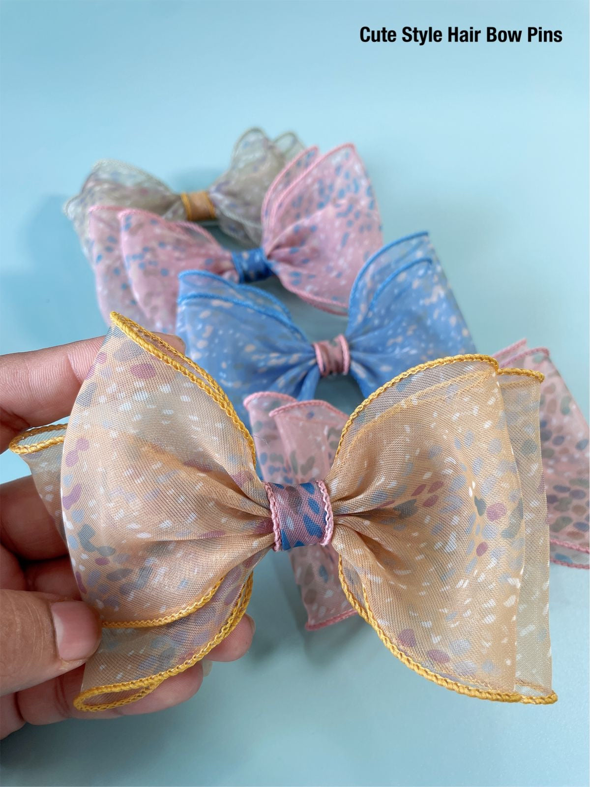 Cute Style Pretty Hair Bow Pins..