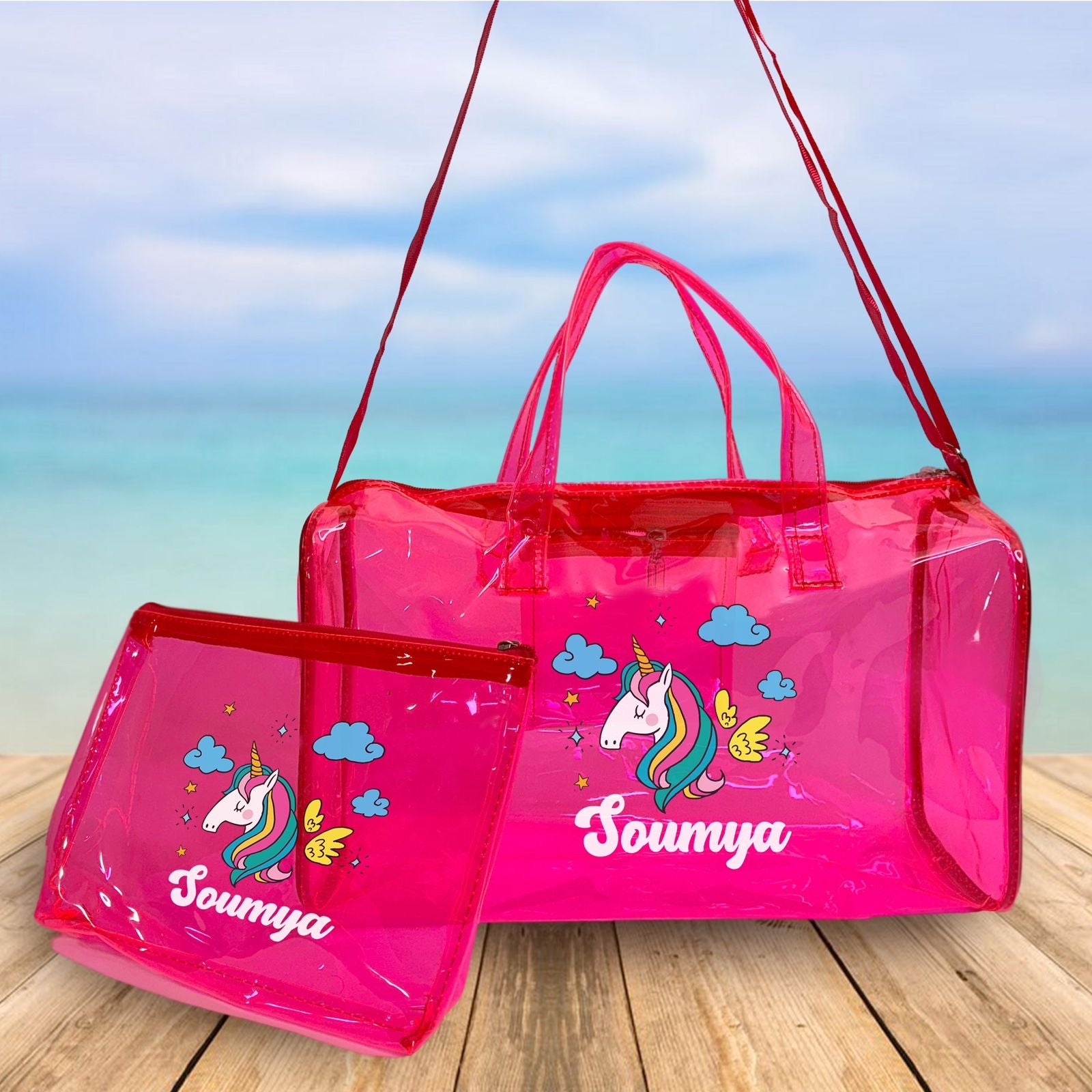 Personalised kids jelly bag with pouch