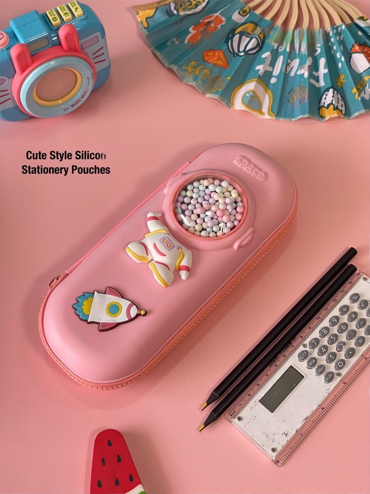 Cute silicon pencil cases