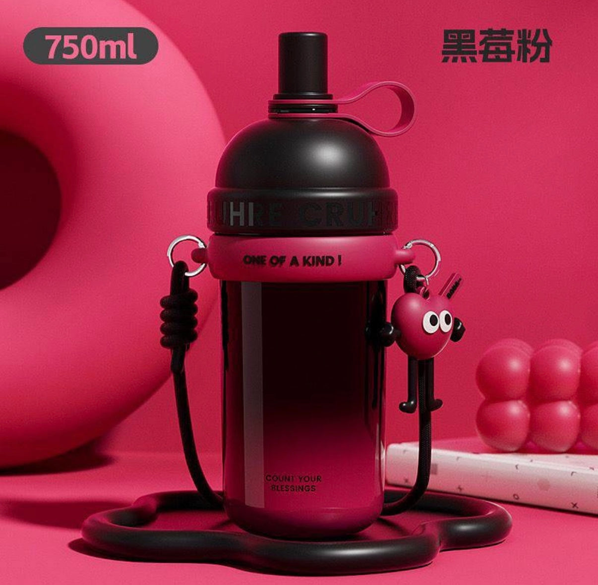 Vaccum steel hanging sipper bottles