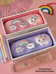 Cute silicon pencil cases