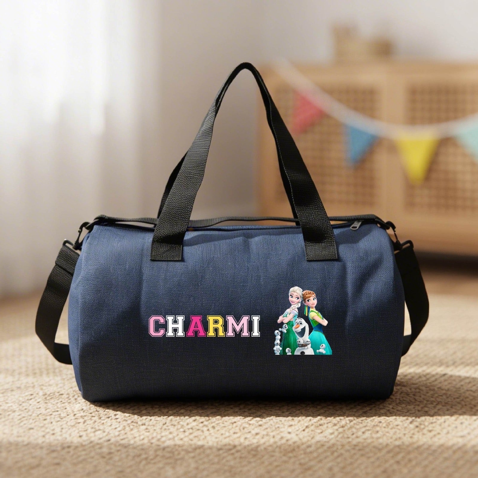Personalised Denim Duffle bag