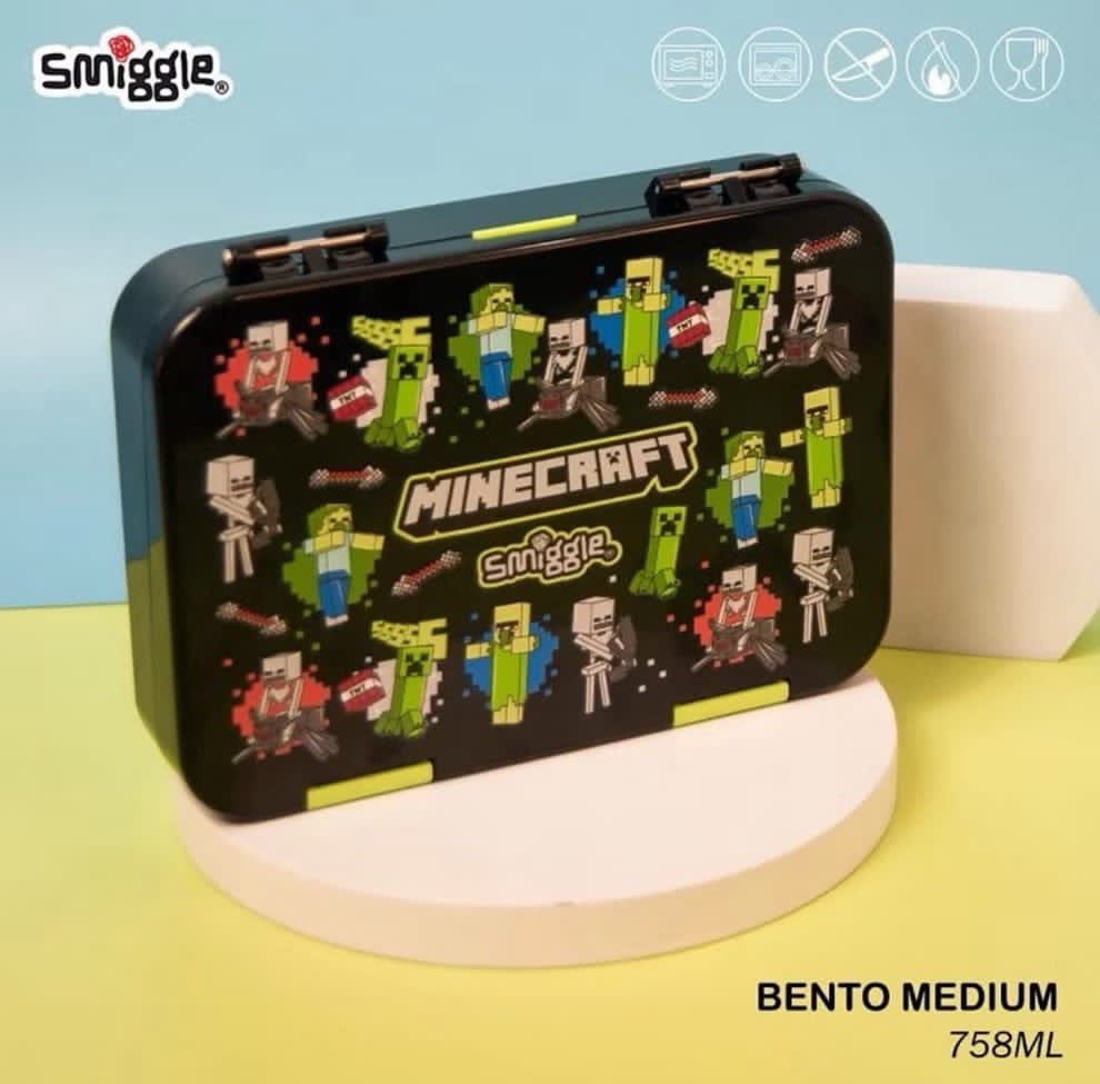 Smiggle Happy Bento Lunch Box Spill Free